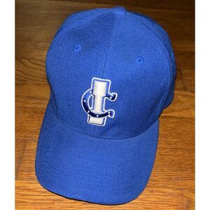 Y2K Indianapolis Colts IC Team Nike NFL Fitted Blue Cap Hat Size 7.5 100% Wool‎